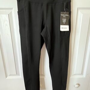 Dyce Active Black Fleece Lined High-Waisted Leggings
